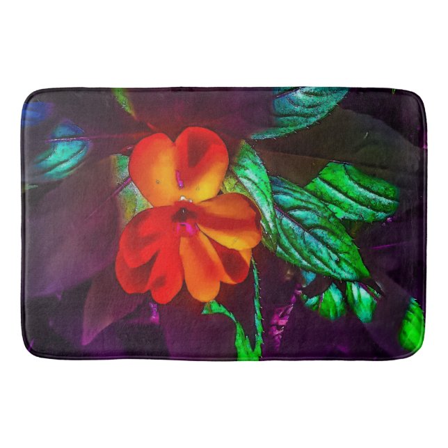 Alfombrilla De Baño Flor de Impatios (Anverso)