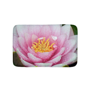 Alfombrilla De Baño Flor de lirio de agua rosa