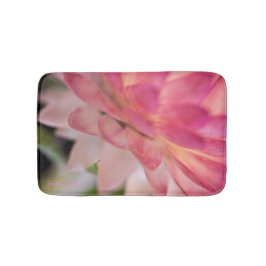 Alfombrilla De Baño Flor de Paja Rosa Brillante