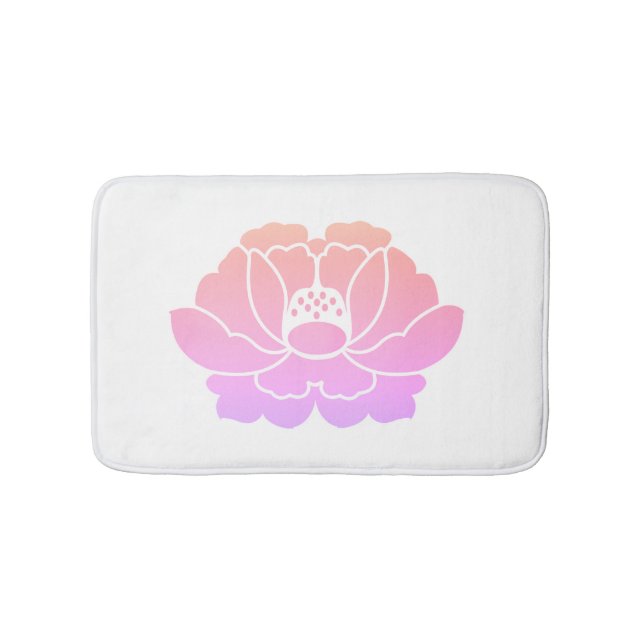 Alfombrilla De Baño flor de peonía (Anverso)