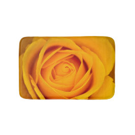 Alfombrilla De Baño Flor de rosa amarillo Mata de baño