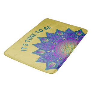Alfombrilla De Baño Flor de vida - Mandala india 3