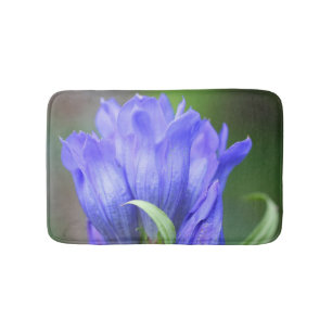 Alfombrilla De Baño Flor gentiana azul