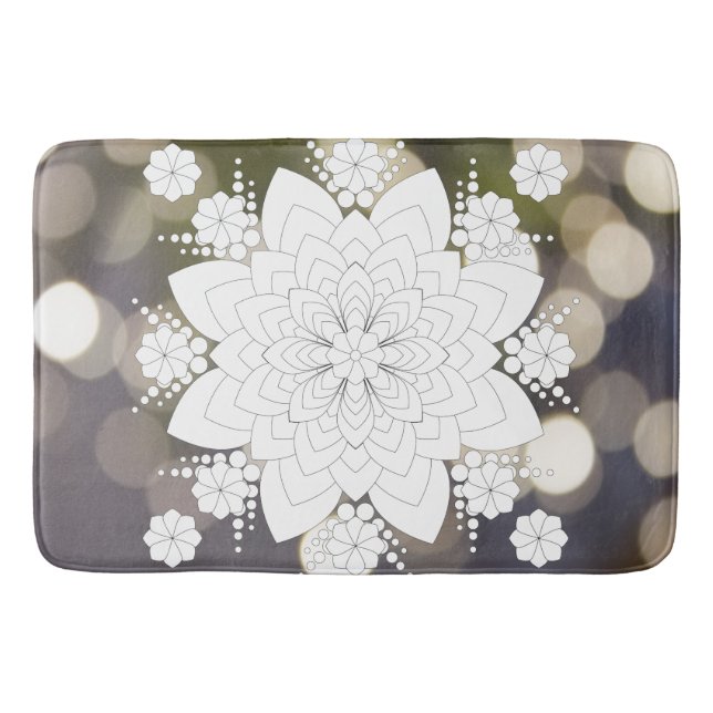 Alfombrilla De Baño Flor Mandala (Anverso)
