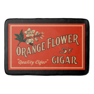 Alfombrilla De Baño Flor naranja
