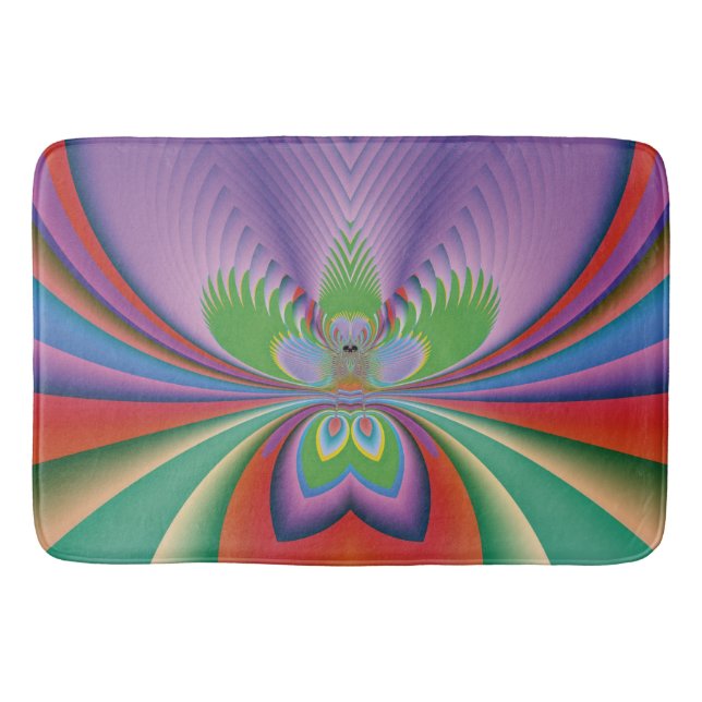 Alfombrilla De Baño Flor Púrpura (Anverso)