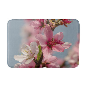 Alfombrilla De Baño Flor sakura, fotografía japonesa rosa