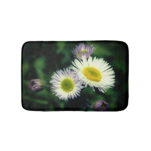 Alfombrilla De Baño Flor salvaje Fleabane Daisy se acerca