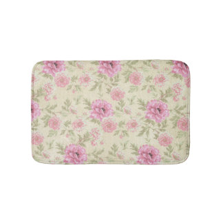 Alfombrilla De Baño Flora rosa rosa rosa rosa vintage