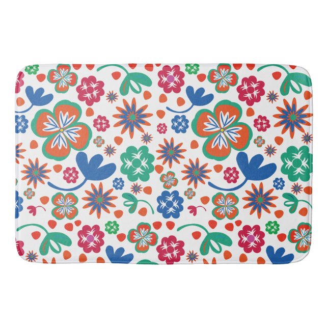 Alfombrilla De Baño Floral (Anverso)