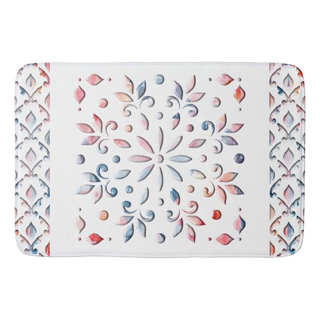 Alfombrilla De Baño Floral de verano (Anverso)