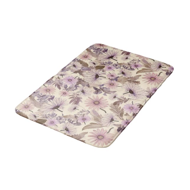 Alfombrilla De Baño Floral del diseñador de moda (Angular)