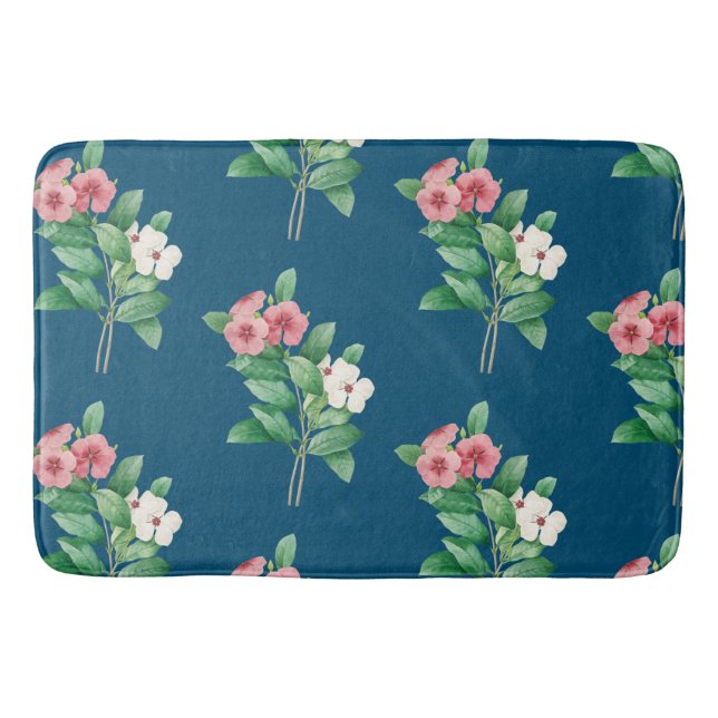 Alfombrilla De Baño Floral elegante (Anverso)