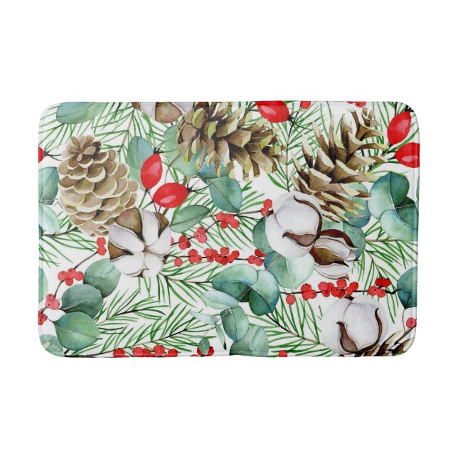 Alfombrilla De Baño Floral estética (Anverso)