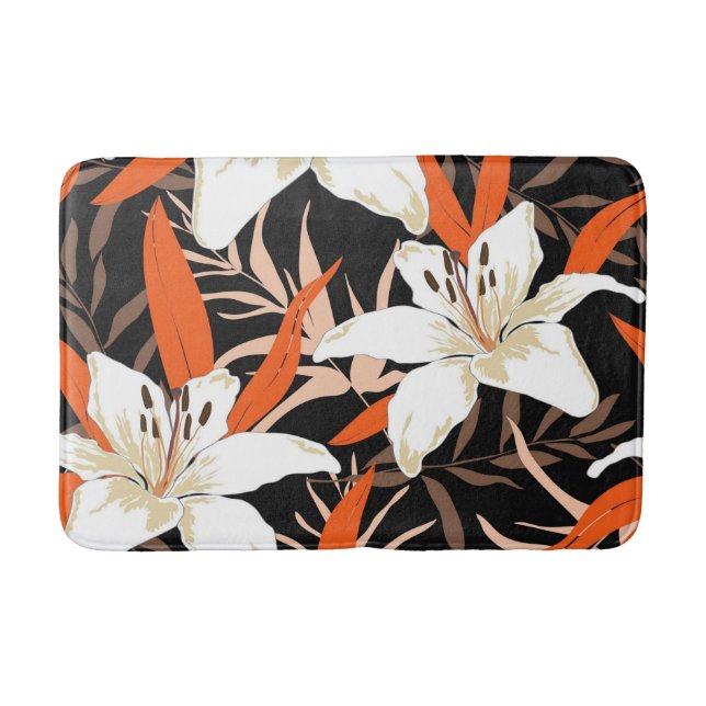 Alfombrilla De Baño Floral estética (Anverso)