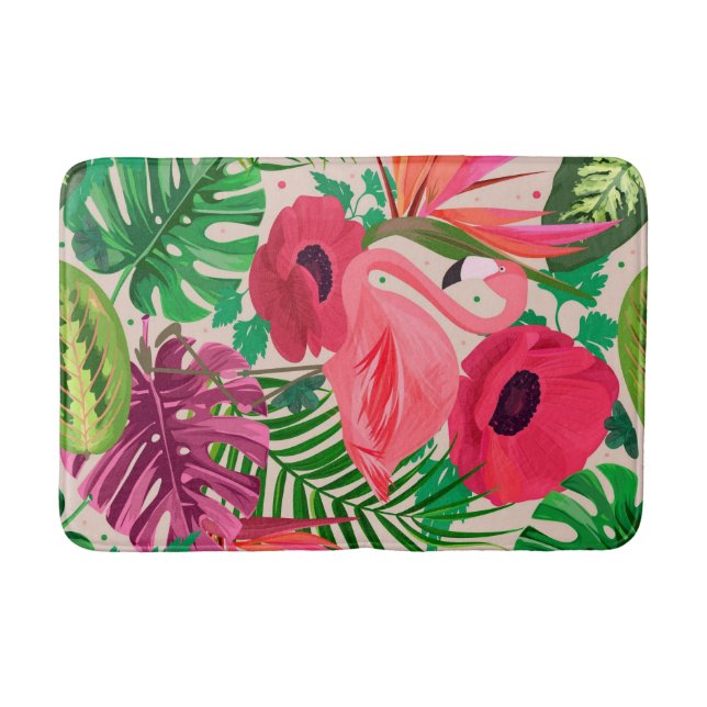 Alfombrilla De Baño Floral estética (Anverso)