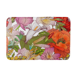 Alfombrilla De Baño Floral estética