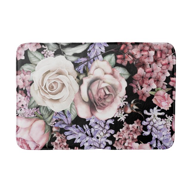 Alfombrilla De Baño Floral estética (Anverso)
