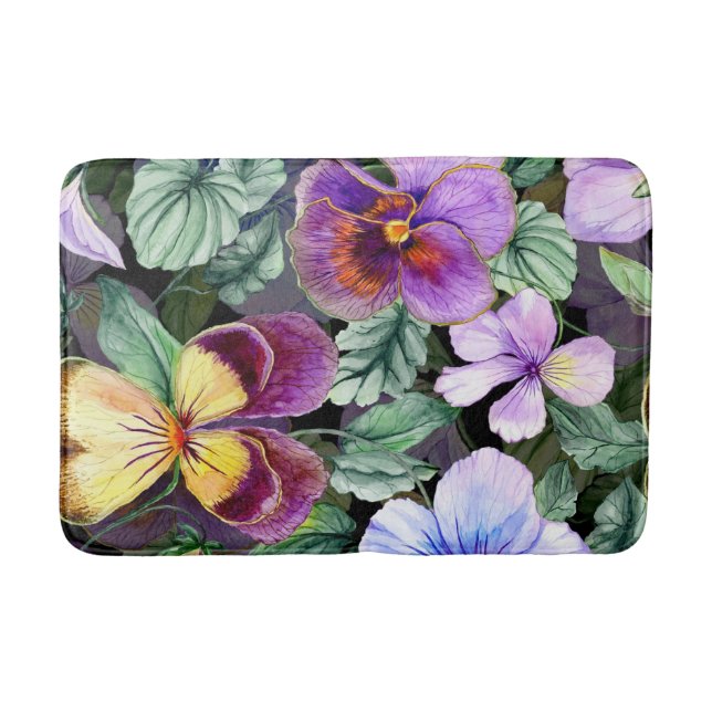 Alfombrilla De Baño Floral estética (Anverso)