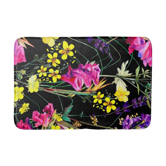 Alfombrilla De Baño Floral estética (Anverso)