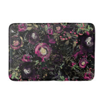 Floral Moderno de Ciruela de Frambuesa Oscura y Br