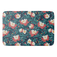 Floral roja y blanca