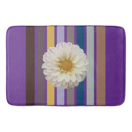 Alfombrilla De Baño Floral Stripe Botanical Bath Mat