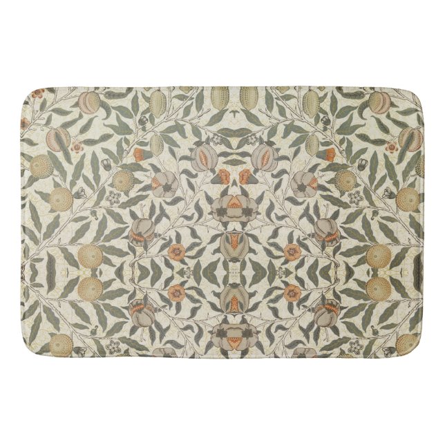 Alfombrilla De Baño Floral virgen William Morris Fruit (Anverso)