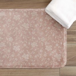 Alfombrilla De Baño Florales de Crema Vintage - Romántico elegante