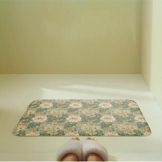 Alfombrilla De Baño Florales nostálgicos en hues de época