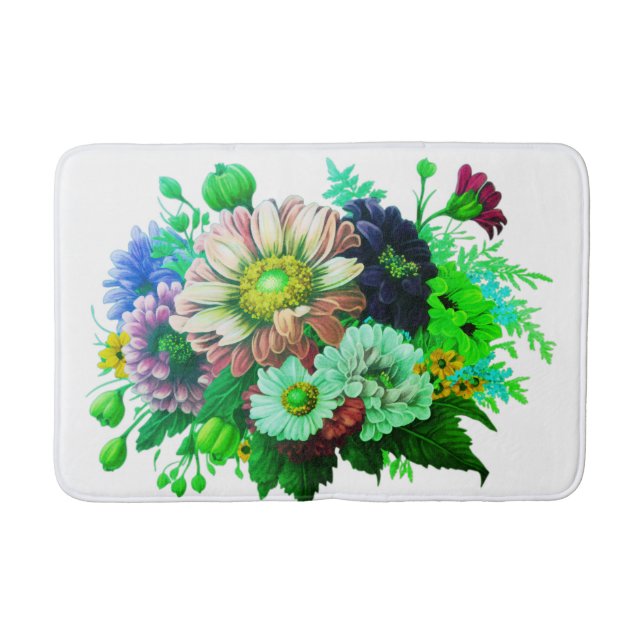 Alfombrilla De Baño floreado (Anverso)