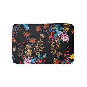 Alfombrilla De Baño Floreciente estilo mariposas jardín estilo liberta