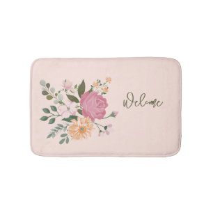 Alfombrilla De Baño Flores acuáticas