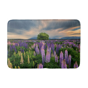 Alfombrilla De Baño Flores   Campo de la lupa en Nueva Zelanda