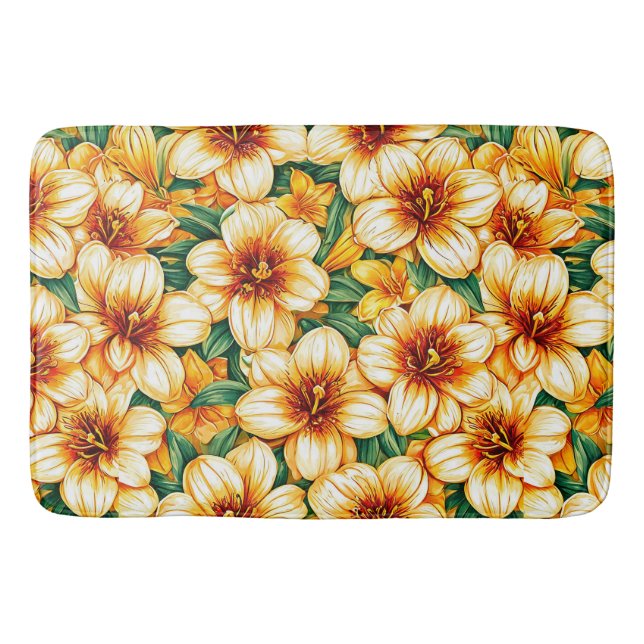 Alfombrilla De Baño Flores coloridas (Anverso)