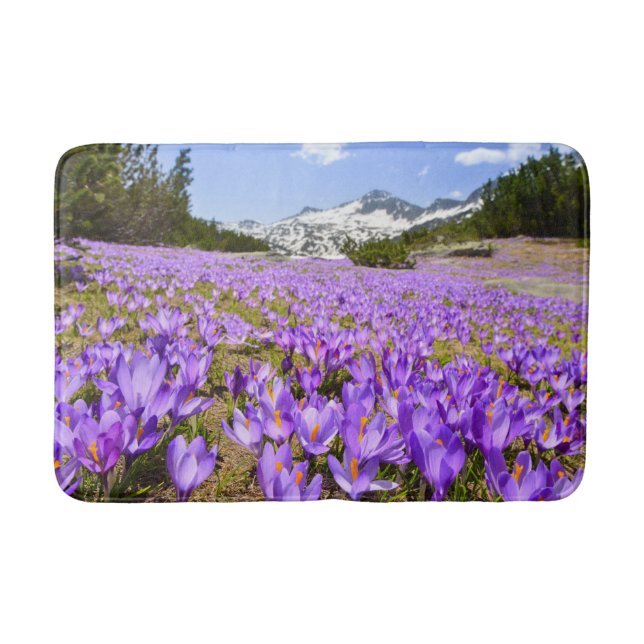 Alfombrilla De Baño Flores | Crocus Pirin Mountain Park Bulgaria (Anverso)