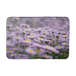 Alfombrilla De Baño Flores de Aster Púrpura