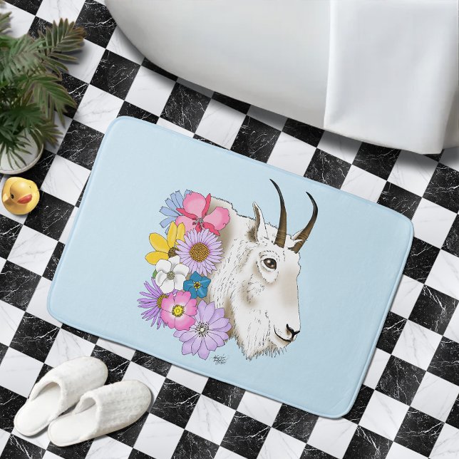 Alfombrilla De Baño Flores de cabra de Montaña Blanca (Subido por el creador)