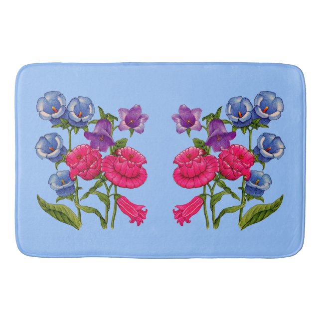 Alfombrilla De Baño Flores de campana canterbury (Anverso)