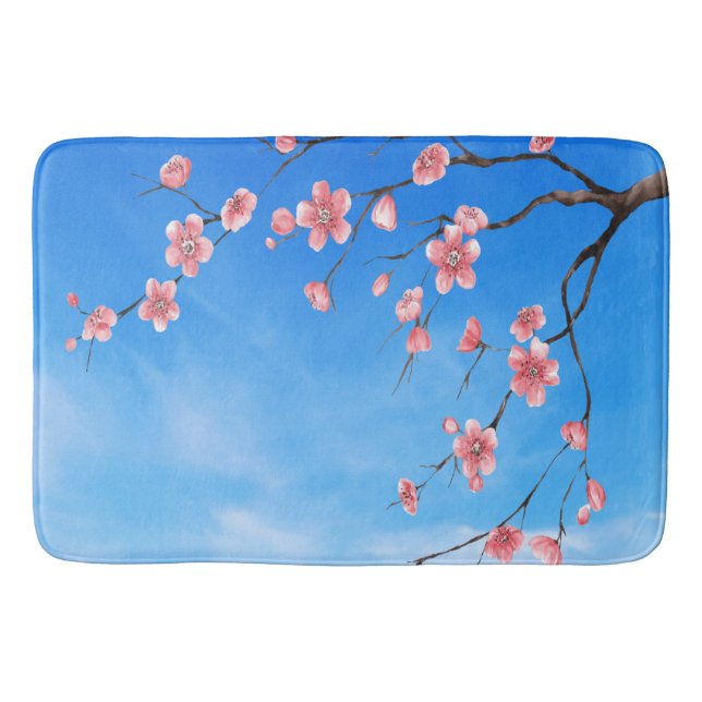 Alfombrilla De Baño Flores de cerezo (Anverso)