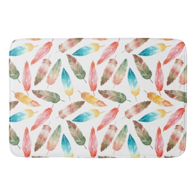 Alfombrilla De Baño Flores de color (Anverso)