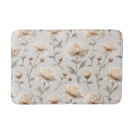 Alfombrilla De Baño Flores de Crema Bonitas