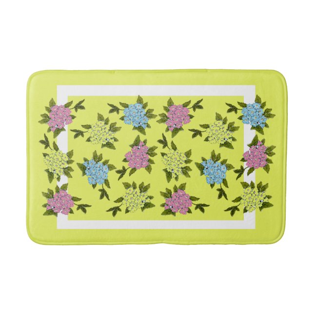 Alfombrilla De Baño Flores de época Bath Mat (Anverso)