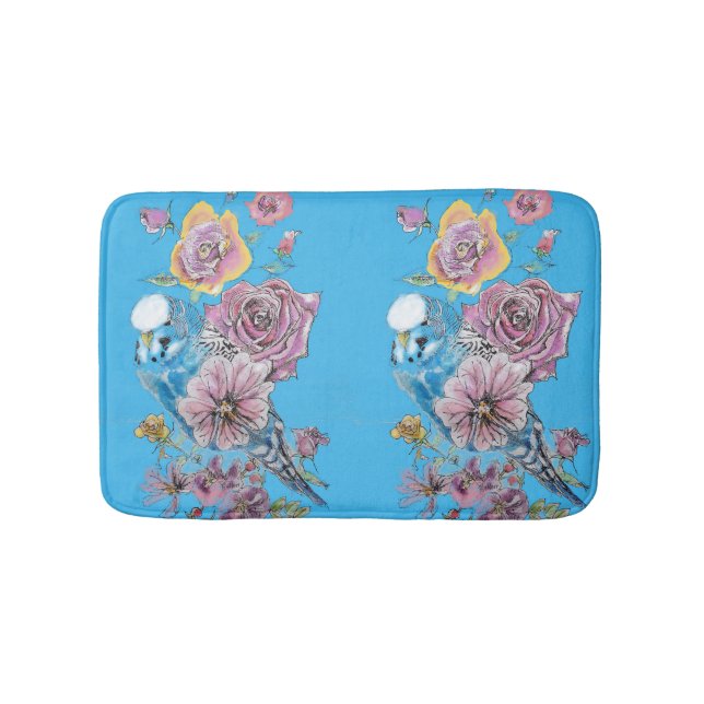 Alfombrilla De Baño Flores de flores de flores de Bath Mat (Anverso)