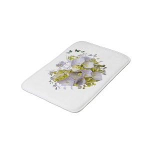 Alfombrilla De Baño Flores de hidrangea en victoriano mueren cortando 