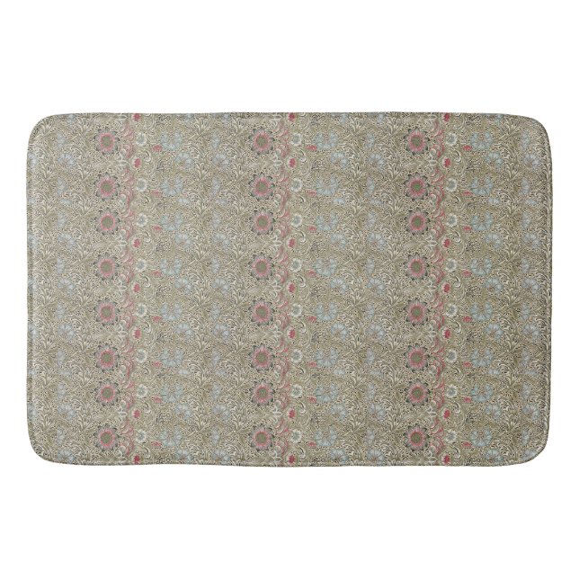 Alfombrilla De Baño Flores de níquel de William Morris (Anverso)