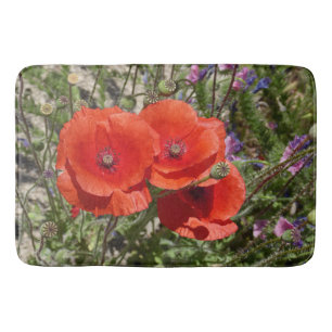 ALFOMBRILLA DE BAÑO FLORES DE POBRE