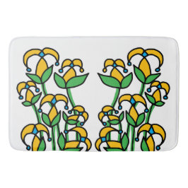 Alfombrilla De Baño Flores de primavera caprichosas 41