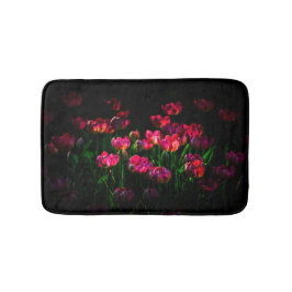 Alfombrilla De Baño Flores de tulipano rosa