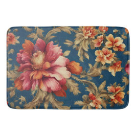Alfombrilla De Baño Flores de Vintage Grande italianas exquisitas